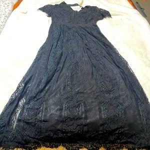 Brand new, with tags, Merokeety black lace dress, size Medium